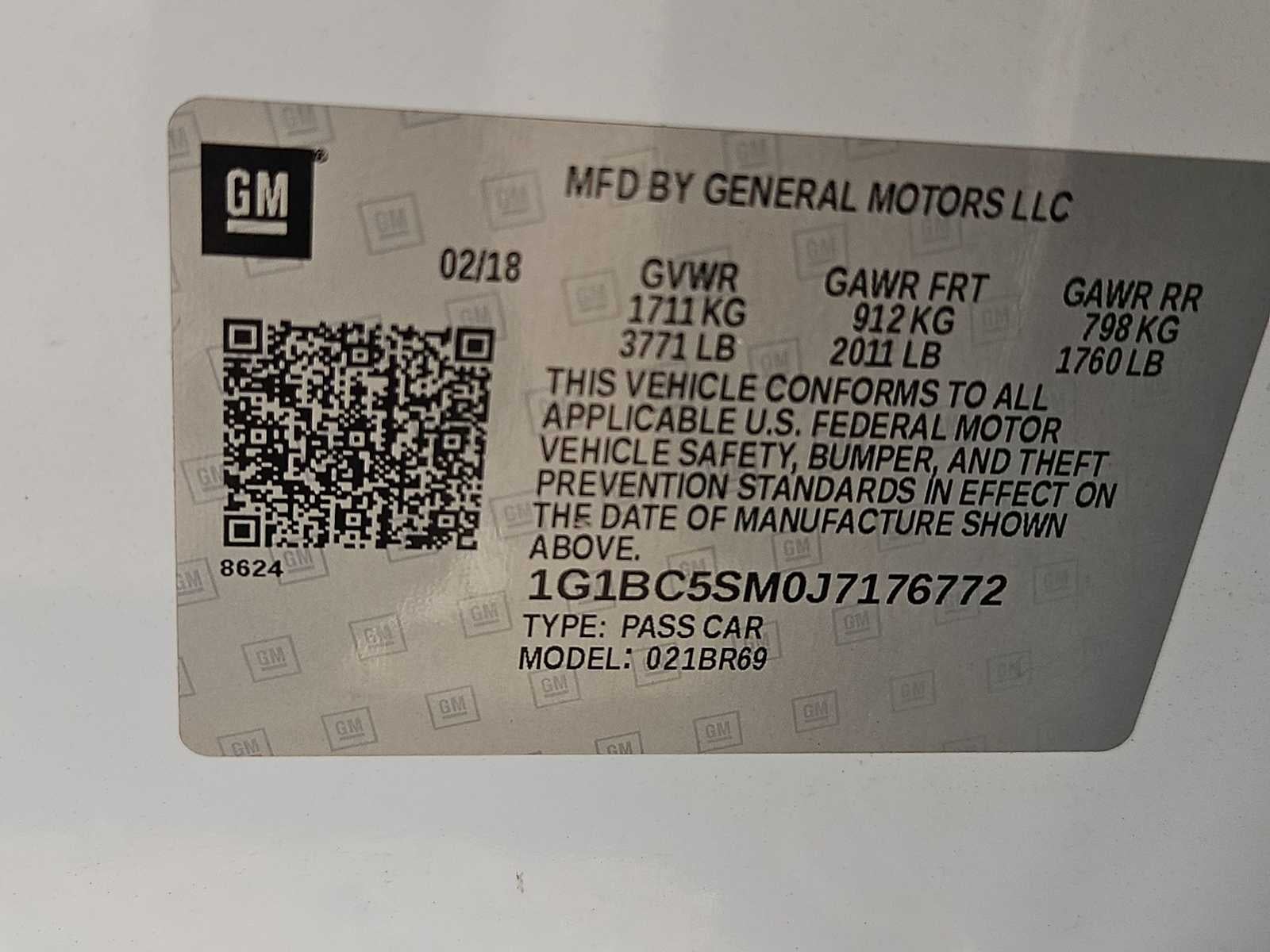 2018 Chevrolet Cruze LS