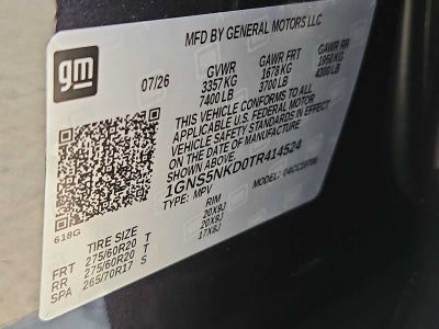 2026 Chevrolet Tahoe LT