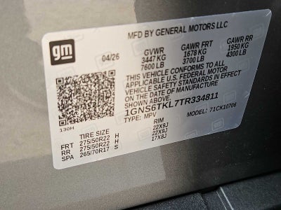 2026 Chevrolet Tahoe High Country