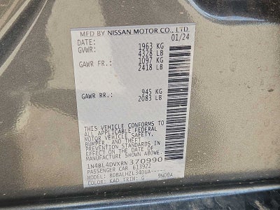2024 Nissan Altima 2.5 SV