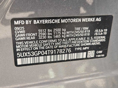 2026 BMW X3 30 xDrive