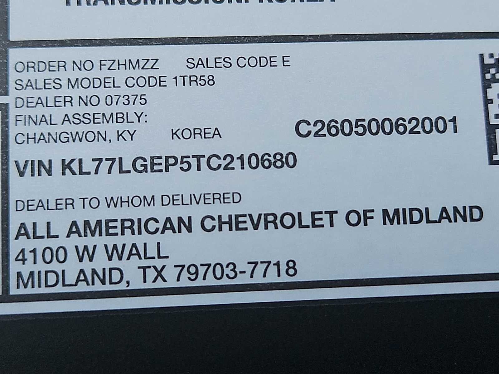 2026 Chevrolet Trax 1RS