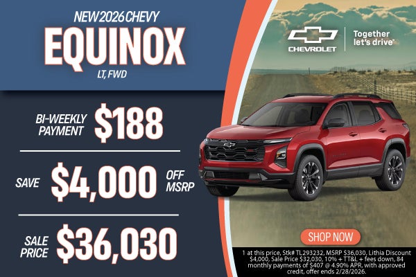New 2026 Chevy Equinox LT