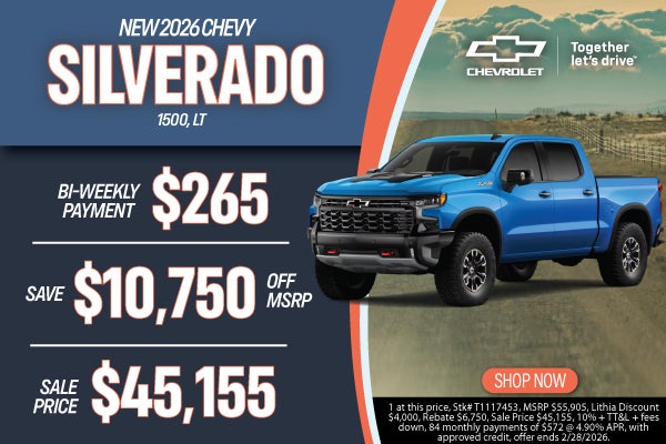 New 2026 Chevy Silverado 1500